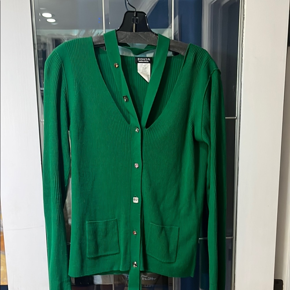 Sonia Rykiel Vibrant Green Cardigan